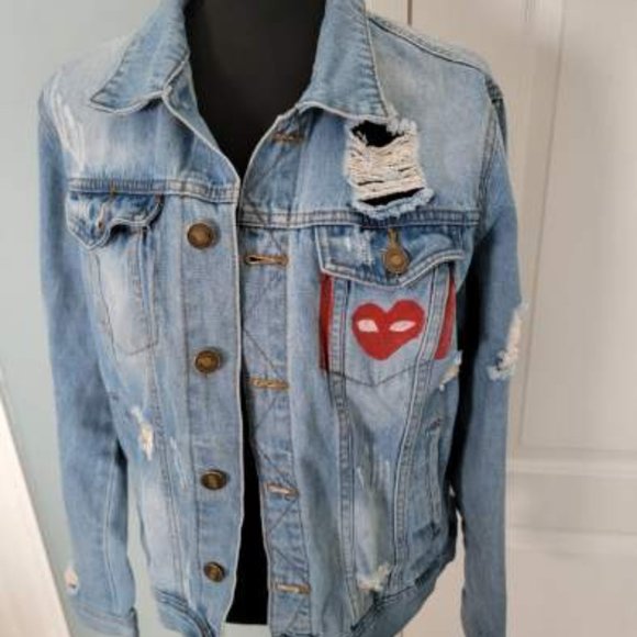 Rue21 Distressed Jean Jacket - Picture 3 of 4
